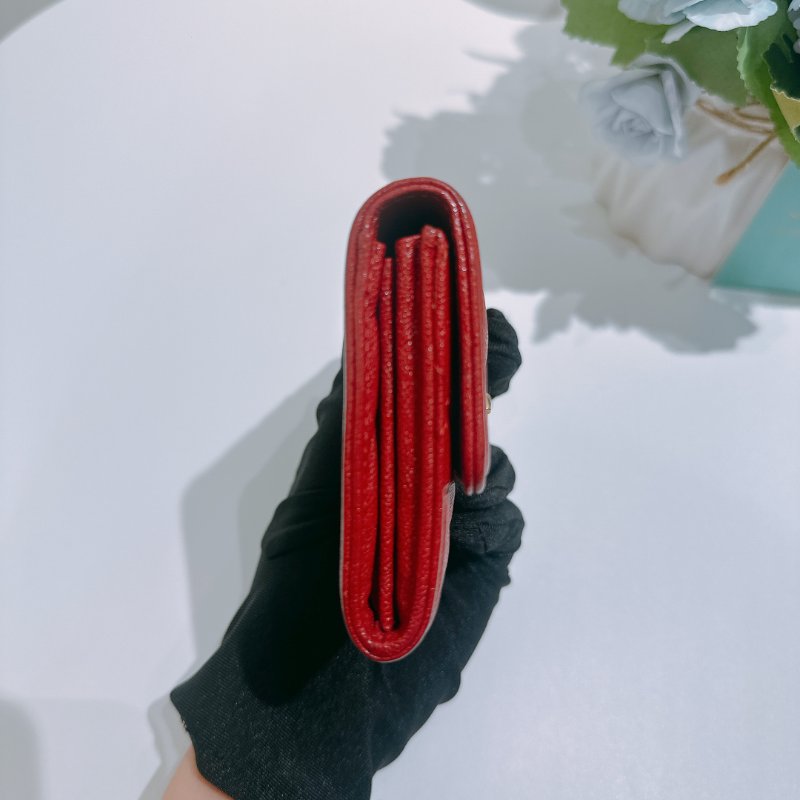TW4830 Chanel 香奈兒 翻蓋 boy款 大卡包 荔枝皮Boy Coin Cardholder Caviar Red x GHW-3