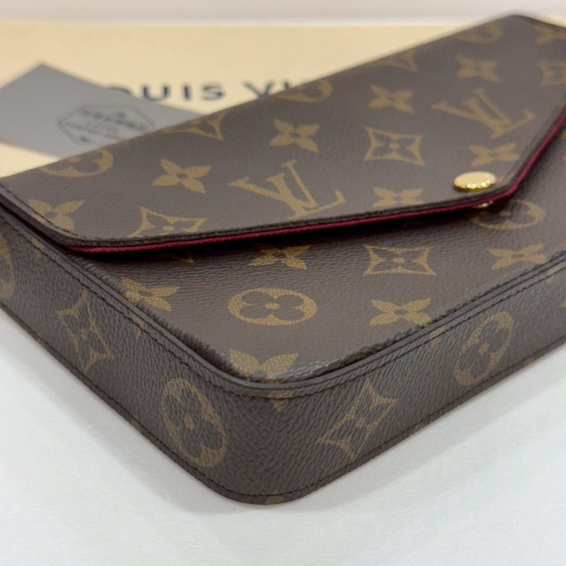 LV 斜背包/側背包/WOC三合一/手拿包 M81896 9成新-2