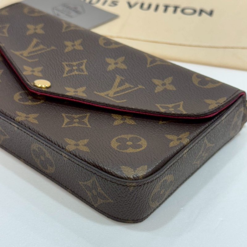 LV 斜背包/側背包/WOC三合一/手拿包 M81896 9成新-3