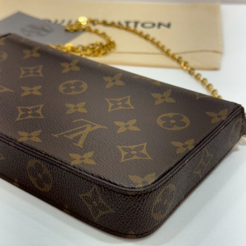 LV 斜背包/側背包/WOC三合一/手拿包 M81896 9成新-5