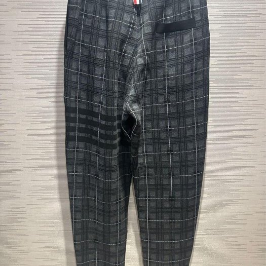 💎Han's house精品服飾💎THOM BROWNE TB 格紋 四槓 長褲 現貨2 原價63200-4