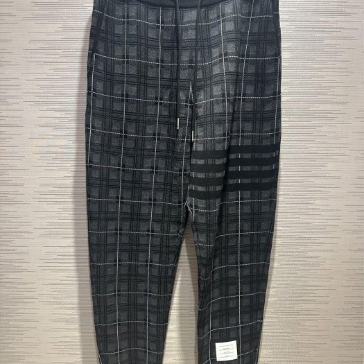 💎Han's house精品服飾💎THOM BROWNE TB 格紋 四槓 長褲 現貨2 原價63200-5
