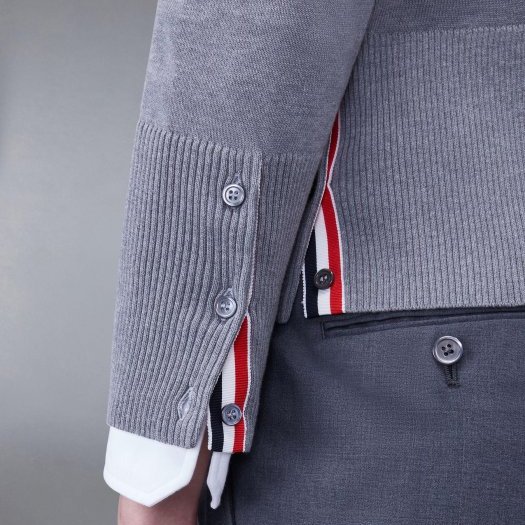 💎Han's house精品服飾💎 Thom Browne 4槓 粗 針織 棉質 毛衣 義大利製 原價38800-5