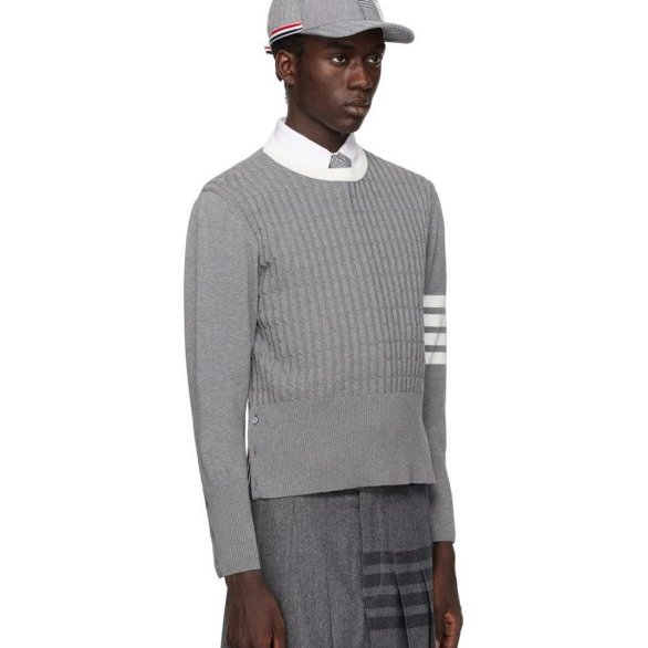 💎Han's house精品服飾💎 Thom Browne 4槓 粗 針織 棉質 毛衣 義大利製 原價38800-6