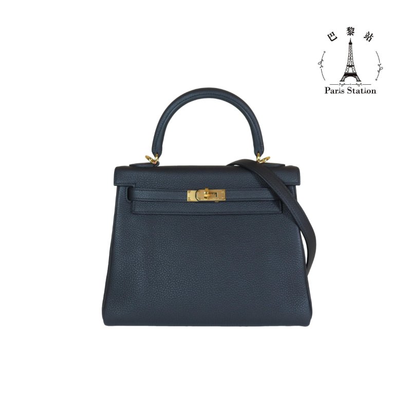【巴黎站二手名牌專賣店】＊現貨＊HERMES 愛馬仕 真品＊ KELLY25 凱莉包 黑色 手提包 肩背包-0