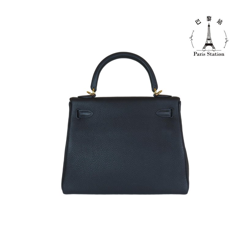 【巴黎站二手名牌專賣店】＊現貨＊HERMES 愛馬仕 真品＊ KELLY25 凱莉包 黑色 手提包 肩背包-1