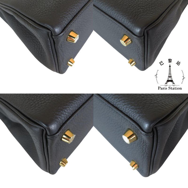 【巴黎站二手名牌專賣店】＊現貨＊HERMES 愛馬仕 真品＊ KELLY25 凱莉包 黑色 手提包 肩背包-4