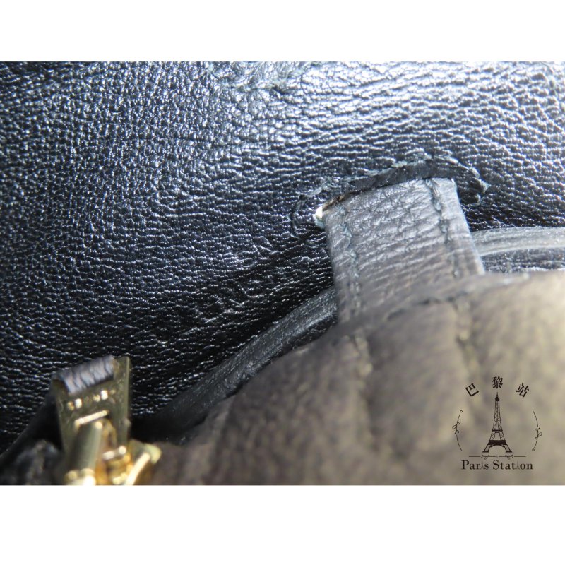 【巴黎站二手名牌專賣店】＊現貨＊HERMES 愛馬仕 真品＊ KELLY25 凱莉包 黑色 手提包 肩背包-6