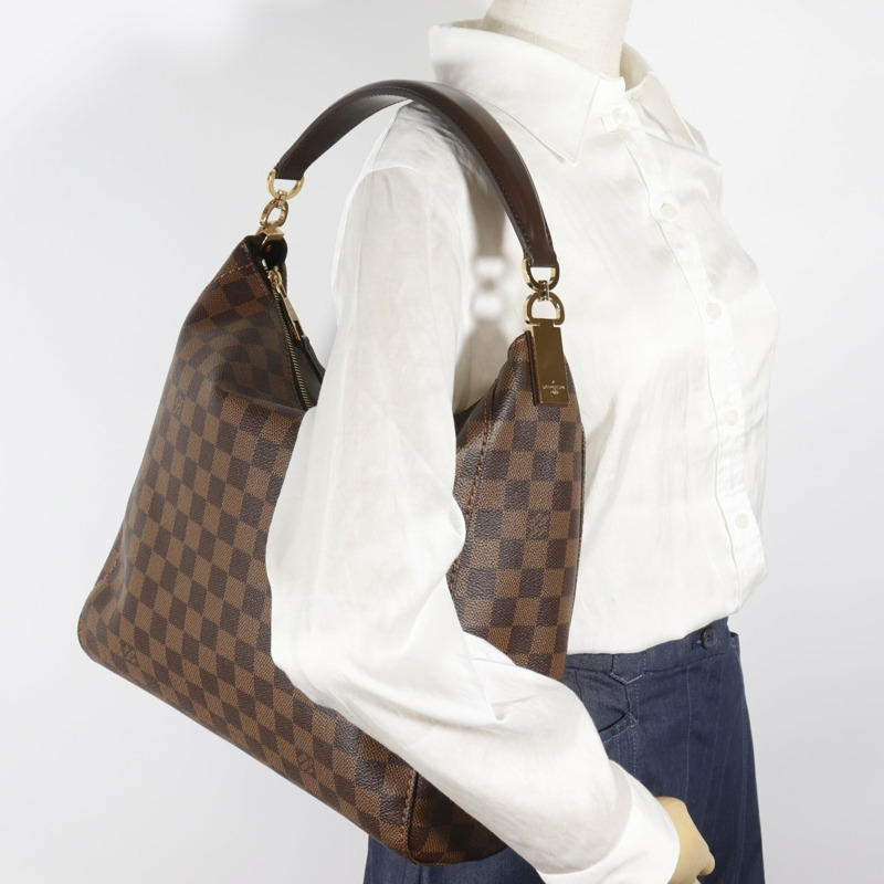 路易威登 Portobello PM 單肩包 N41184 Damier 帆布 2014 棕色 SP0174 A4 女士-12