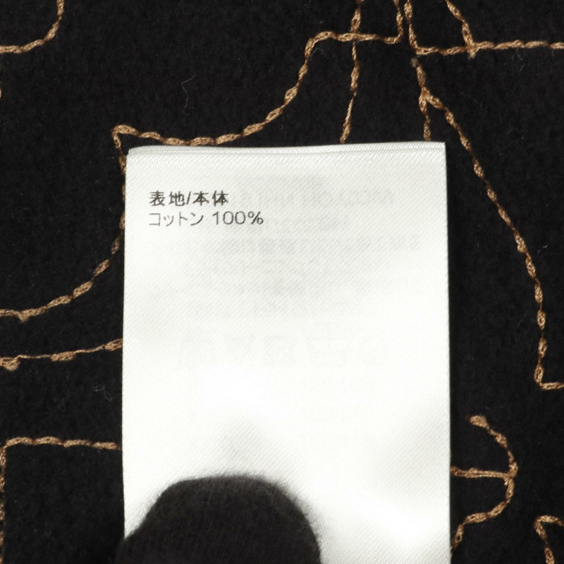 路易威登音樂系列刺繡純棉衛衣，黑色/米色，XXL碼，二手男款-3