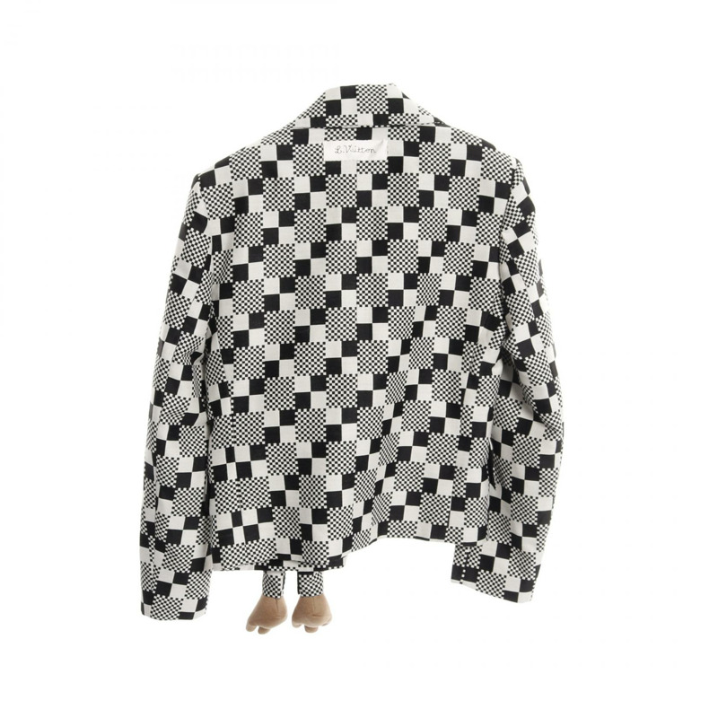 路易威登 LV Friend Dog Puppet Damier 其他羊毛夾克 黑色 白色 棕色 二手 男士-1