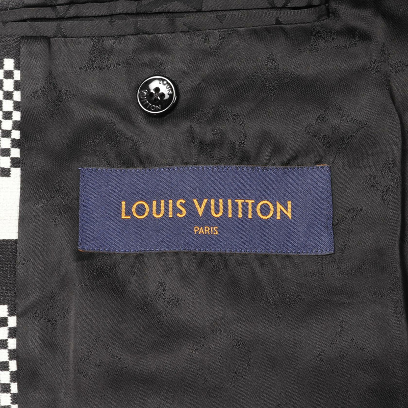 路易威登 LV Friend Dog Puppet Damier 其他羊毛夾克 黑色 白色 棕色 二手 男士-2