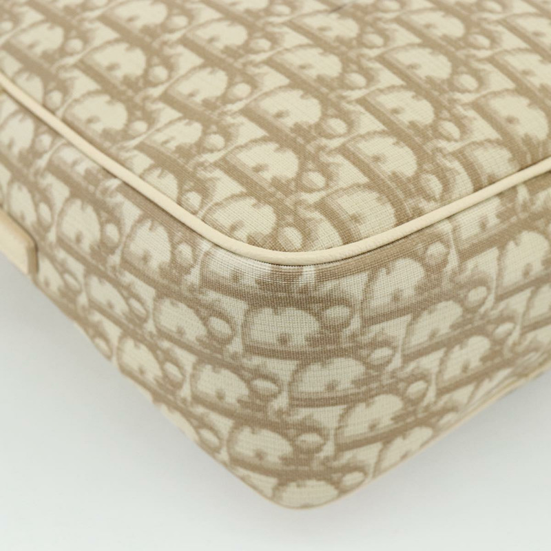 【日本直送】Christian Dior Trotter帆布肩背包 PVC 米色 銀色 正品 177979A-15