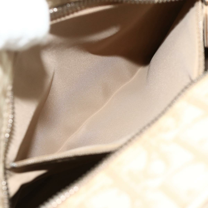 【日本直送】Christian Dior Trotter帆布肩背包 PVC 米色 銀色 正品 177979A-22