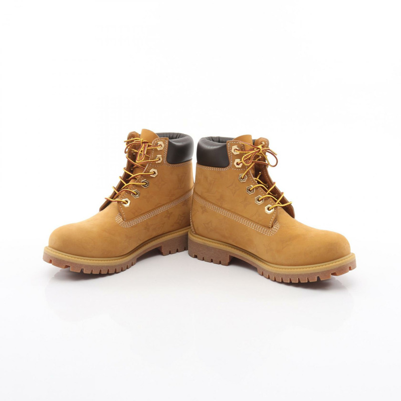 路易威登 LV Timberland 6吋 Ancre 靴子 1AD72V 皮革 米棕色 二手 6-2
