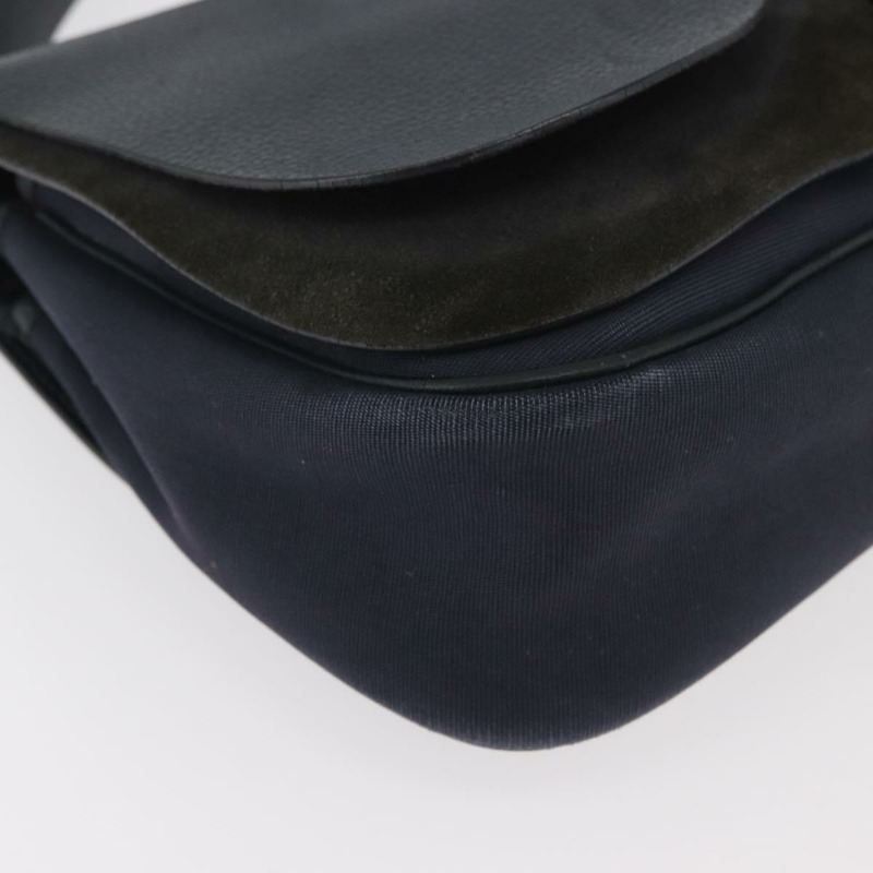 【日本直送】愛馬仕 Sac Colorado MM 單肩包 皮革 海軍藍 銀色 正品 bs34970V-8