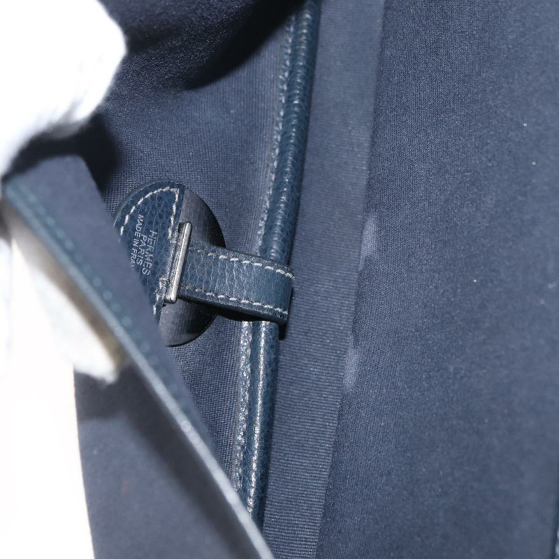 【日本直送】愛馬仕 Sac Colorado MM 單肩包 皮革 海軍藍 銀色 正品 bs34970V-11