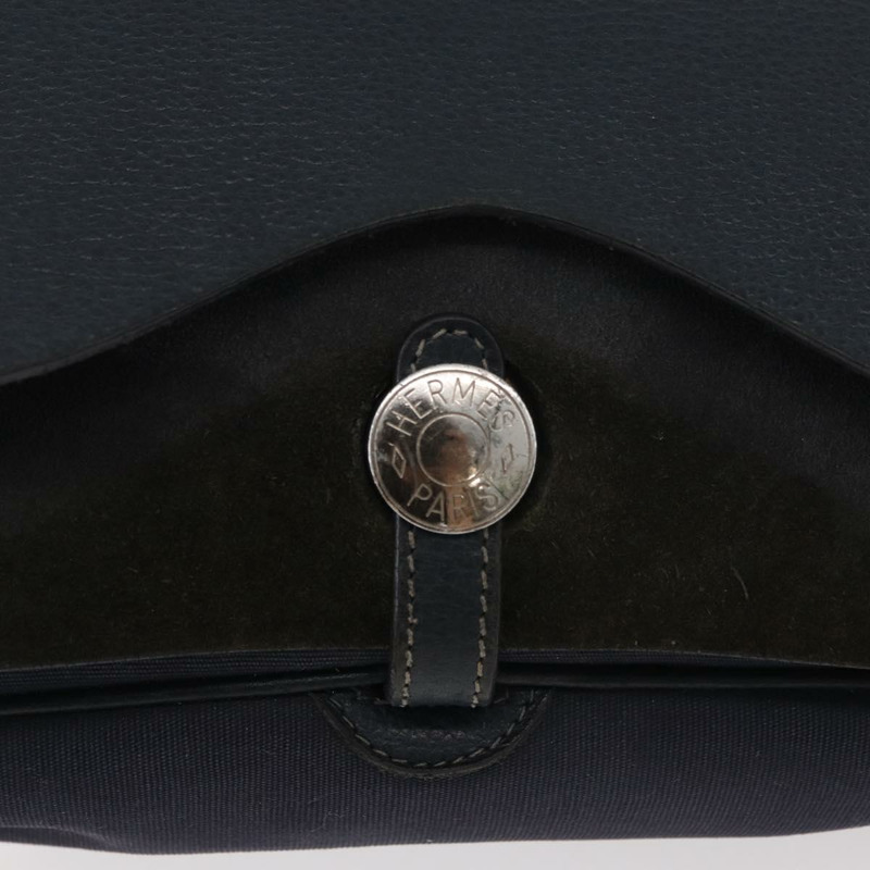 【日本直送】愛馬仕 Sac Colorado MM 單肩包 皮革 海軍藍 銀色 正品 bs34970V-17