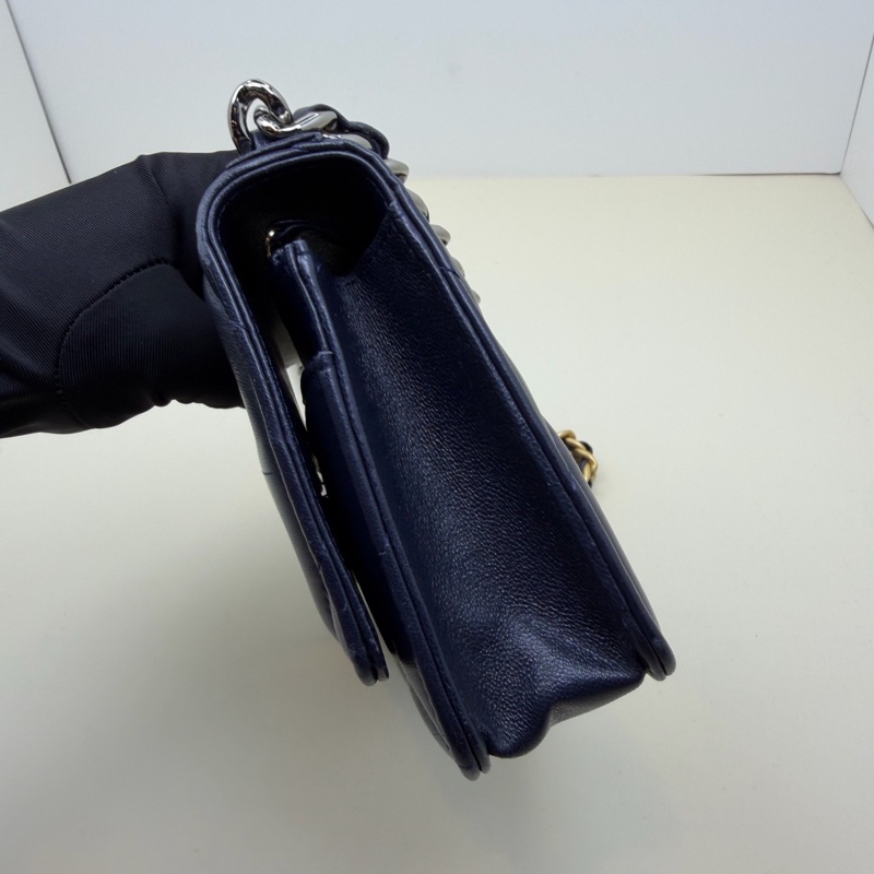香奈儿 Chanel 黑金羊皮19bag woc羊皮 流浪斜挎包 底19cm-1