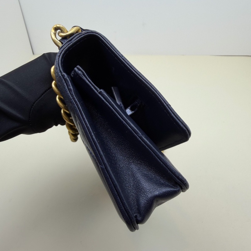 香奈儿 Chanel 黑金羊皮19bag woc羊皮 流浪斜挎包 底19cm-3