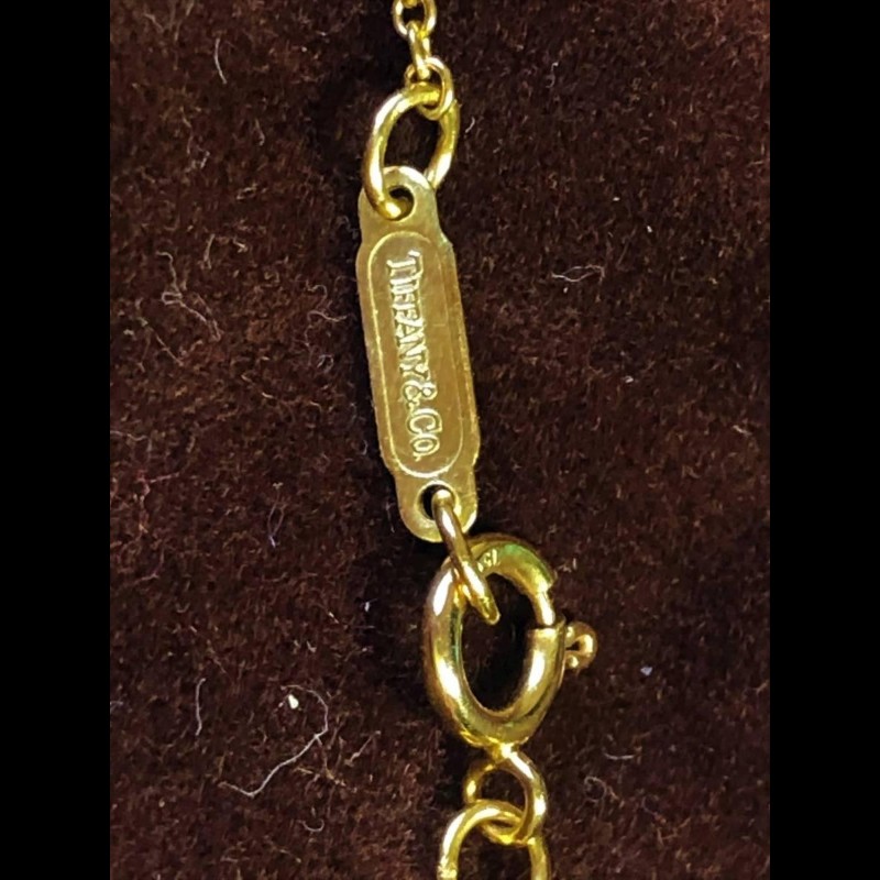 經典雋永 Tiffany & Co. 90年代 Vintage 750 18K金 蝴蝶結絲帶 項鍊 吊墜 項鏈-6