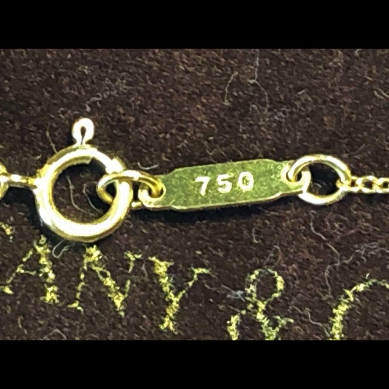 經典雋永 Tiffany & Co. 90年代 Vintage 750 18K金 蝴蝶結絲帶 項鍊 吊墜 項鏈-7