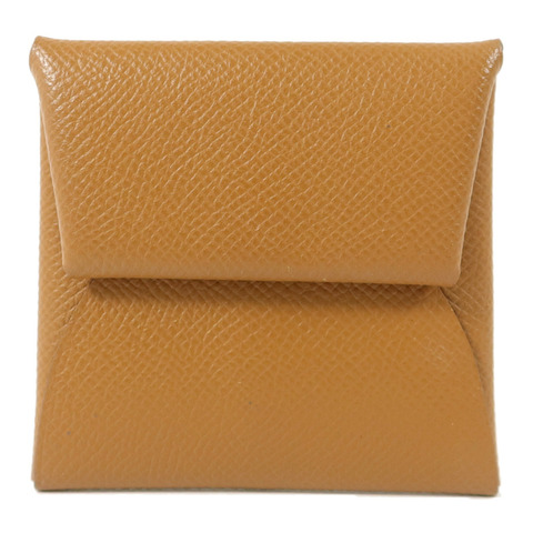 HERMES Epsom皮革Bastia零錢包Gold
