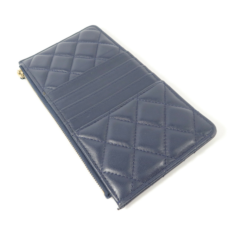 CHANEL 羊皮皮革Classic Phone Pouch with Zipper長錢包-3