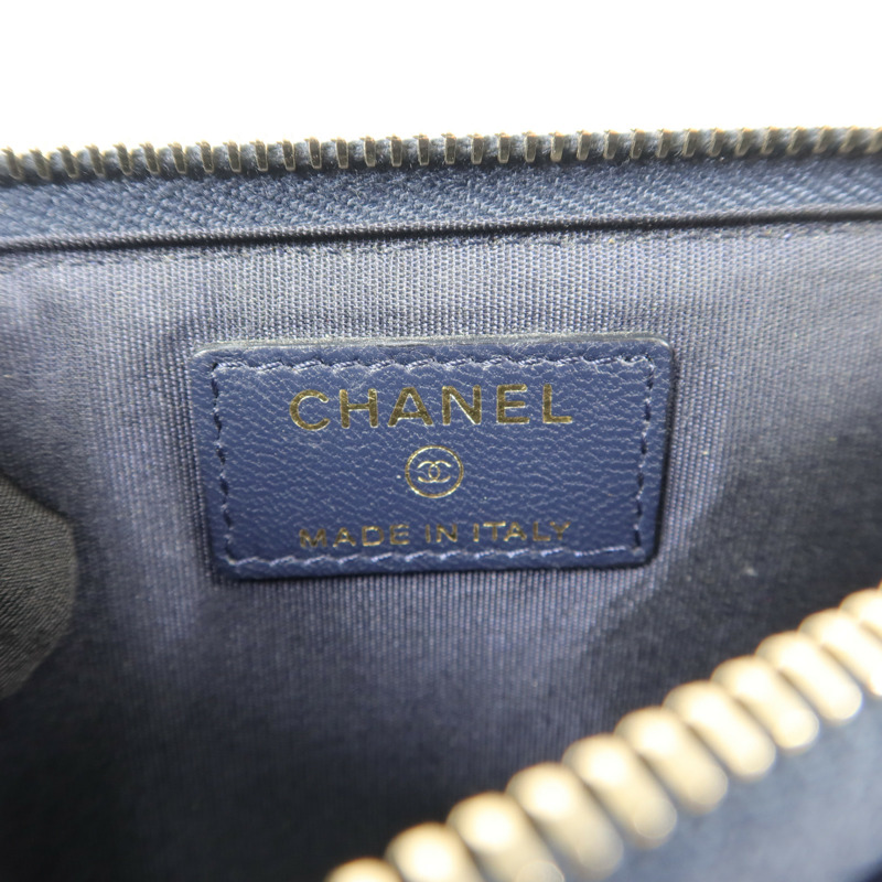 CHANEL 羊皮皮革Classic Phone Pouch with Zipper長錢包-5