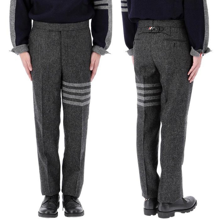 💎Han's house精品服飾💎THOM BROWNE TB 四槓 羊毛 長褲 西裝褲  現貨2 原價43900-0