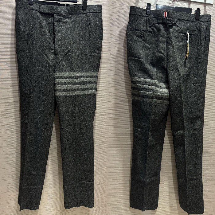 💎Han's house精品服飾💎THOM BROWNE TB 四槓 羊毛 長褲 西裝褲  現貨2 原價43900-1