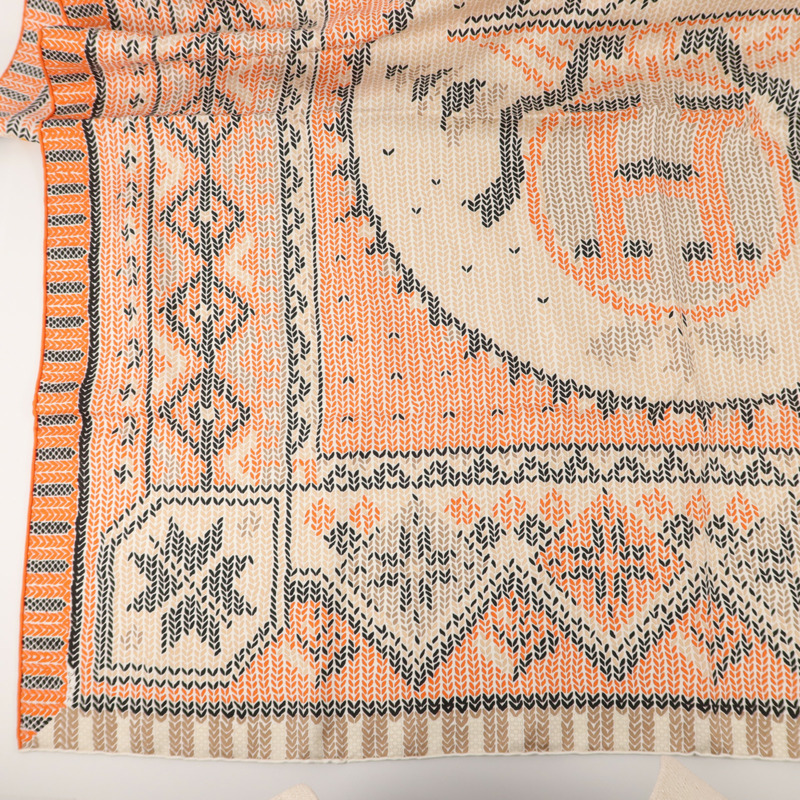 HERMES 絲質Scarf 90X90絲巾-4