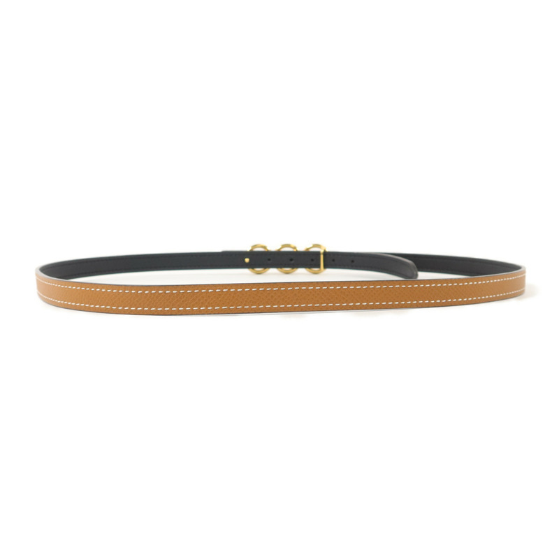 HERMES Epsom皮革Belt皮帶Gold-1