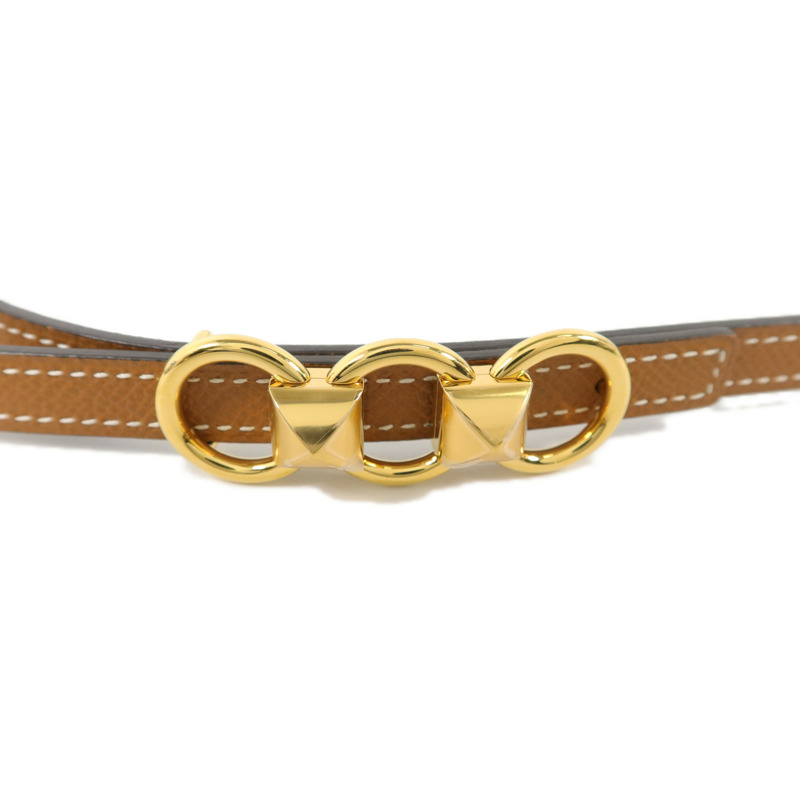 HERMES Epsom皮革Belt皮帶Gold-2