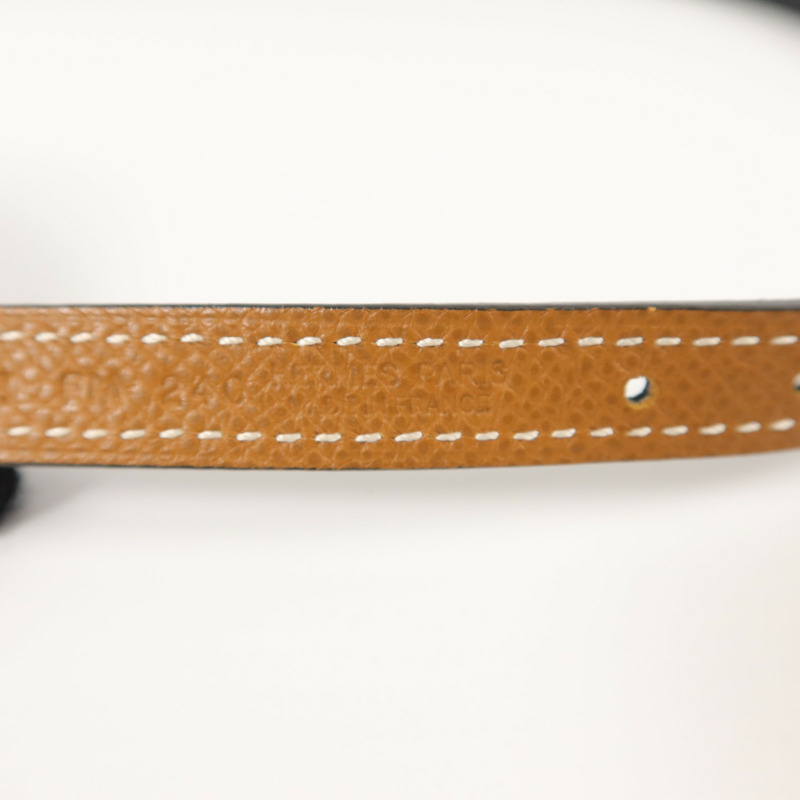 HERMES Epsom皮革Belt皮帶Gold-7