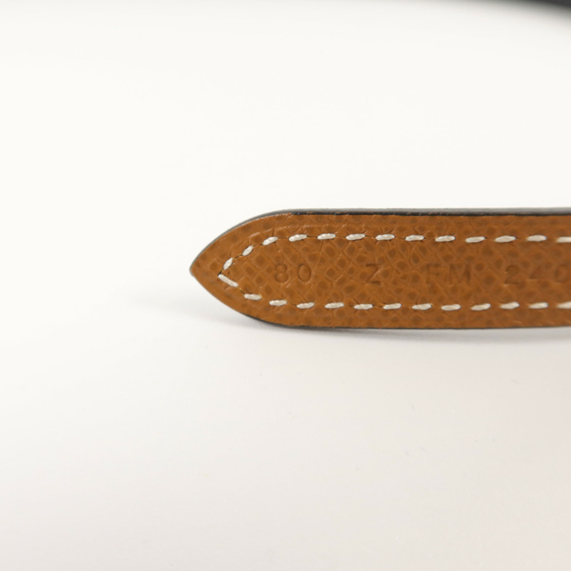 HERMES Epsom皮革Belt皮帶Gold-9