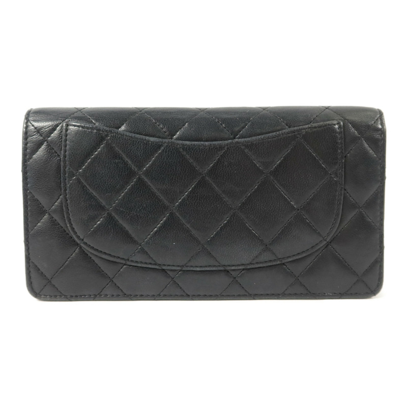 CHANEL 羊皮皮革Long Bifold Wallet長錢包-1