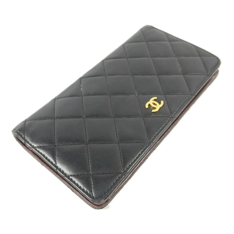 CHANEL 羊皮皮革Long Bifold Wallet長錢包-2