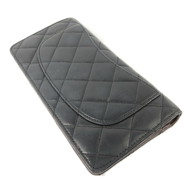 CHANEL 羊皮皮革Long Bifold Wallet長錢包-3