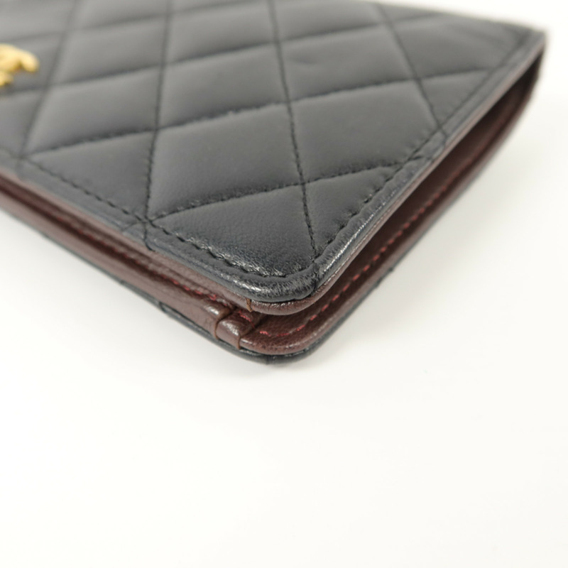 CHANEL 羊皮皮革Long Bifold Wallet長錢包-12