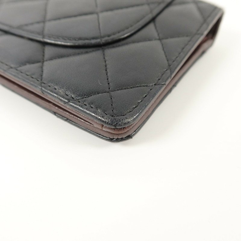 CHANEL 羊皮皮革Long Bifold Wallet長錢包-13