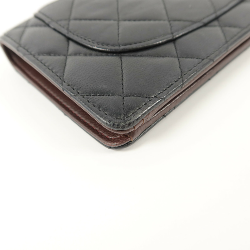 CHANEL 羊皮皮革Long Bifold Wallet長錢包-14