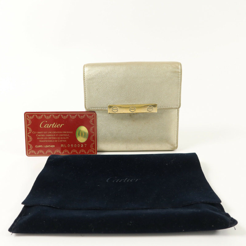 CARTIER 皮革Love Compact Wallet錢包-10