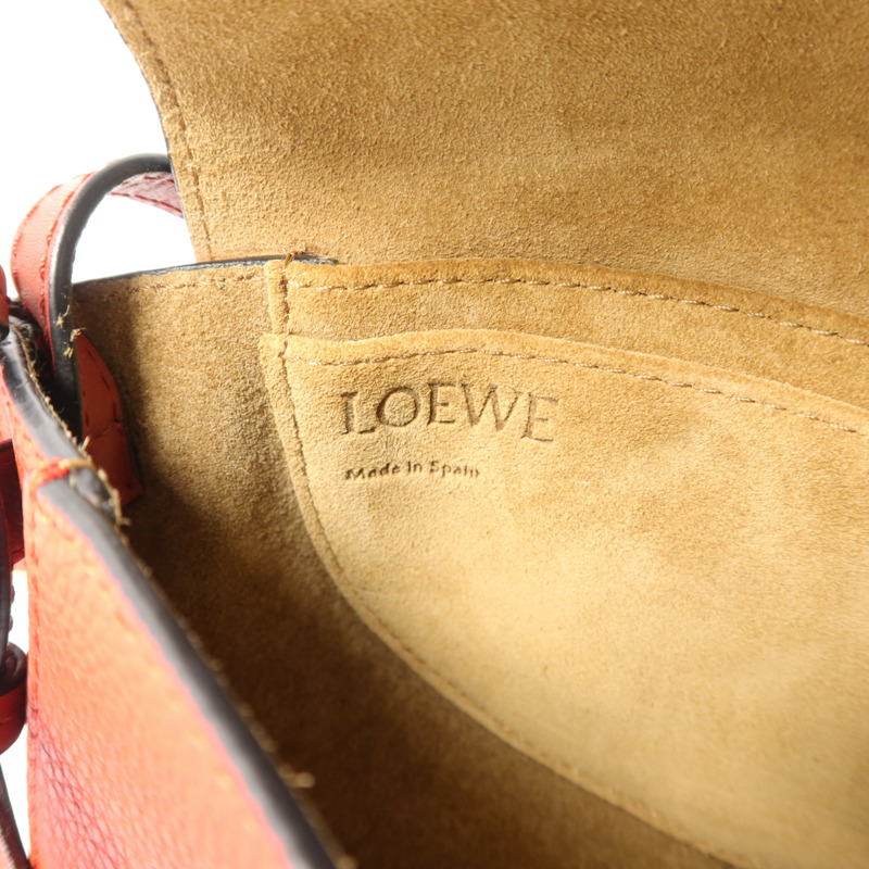 LOEWE 牛皮皮革Mini Gate肩背袋-5