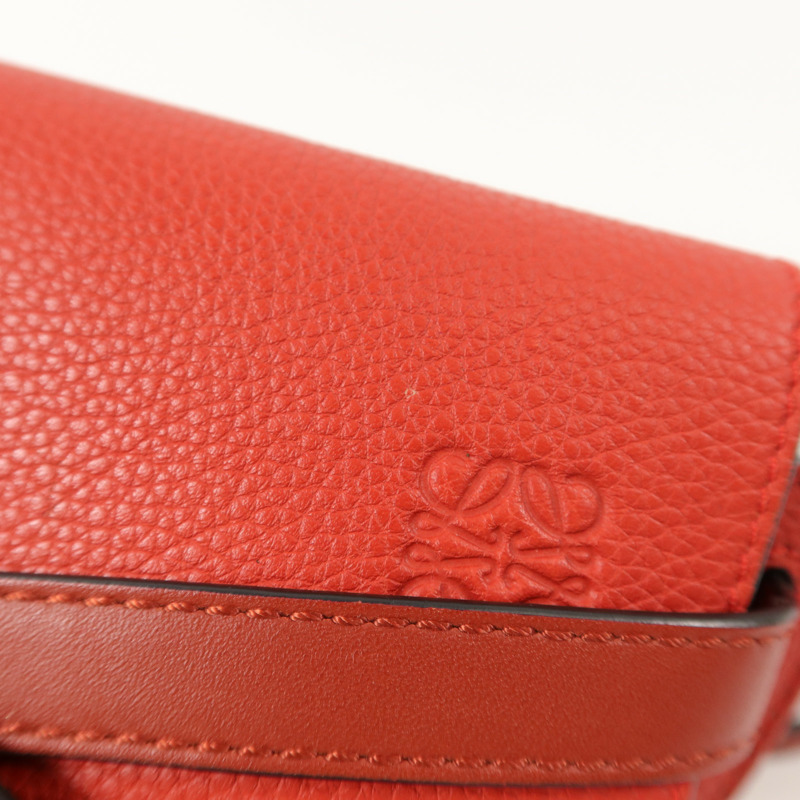 LOEWE 牛皮皮革Mini Gate肩背袋-14