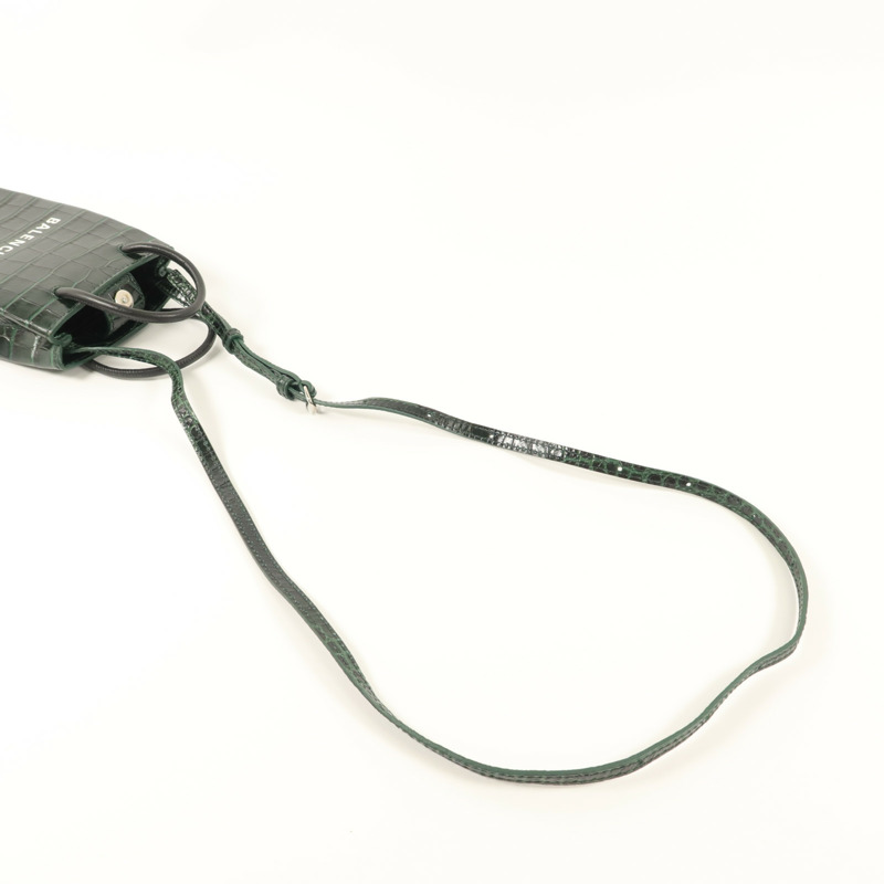 BALENCIAGA 牛皮皮革Shopping Phone Holder手挽肩背兩用袋-9