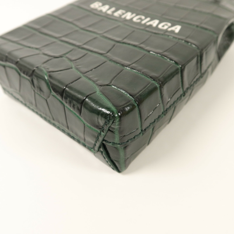 BALENCIAGA 牛皮皮革Shopping Phone Holder手挽肩背兩用袋-12