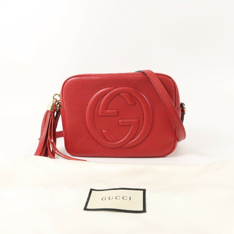 GUCCI 牛皮皮革Soho Disco肩背袋-9