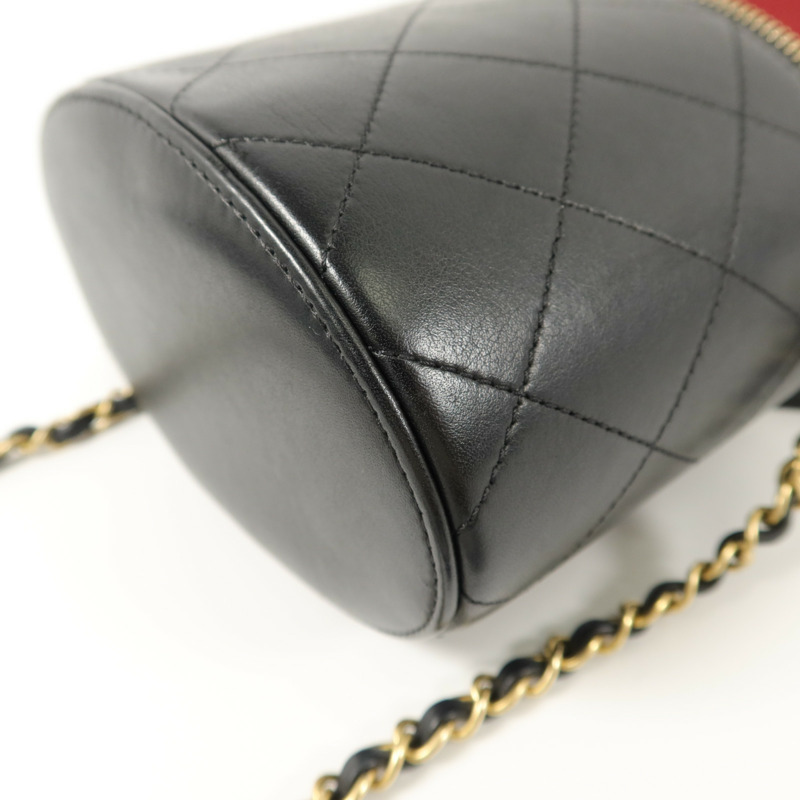 CHANEL 羊皮皮革Vanity Case手挽肩背兩用袋-13