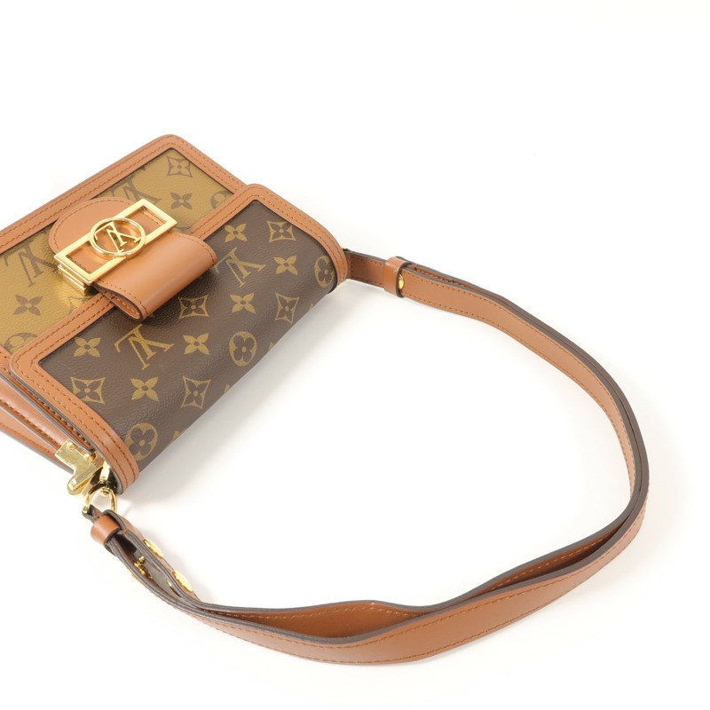 LOUIS VUITTON Monogram Reverse Mini Dauphine肩背袋-6
